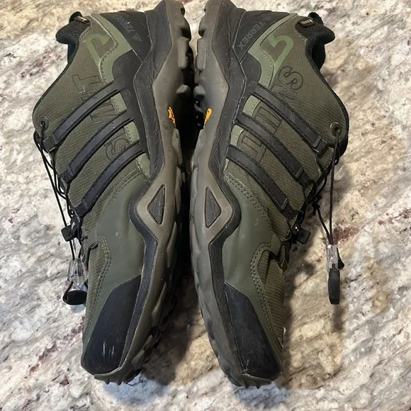 Adidas Men’s Terrex Swift GTX Dark Olive Green & Black Athletic Sneakers SIZE 10 - Picture 2 of 16